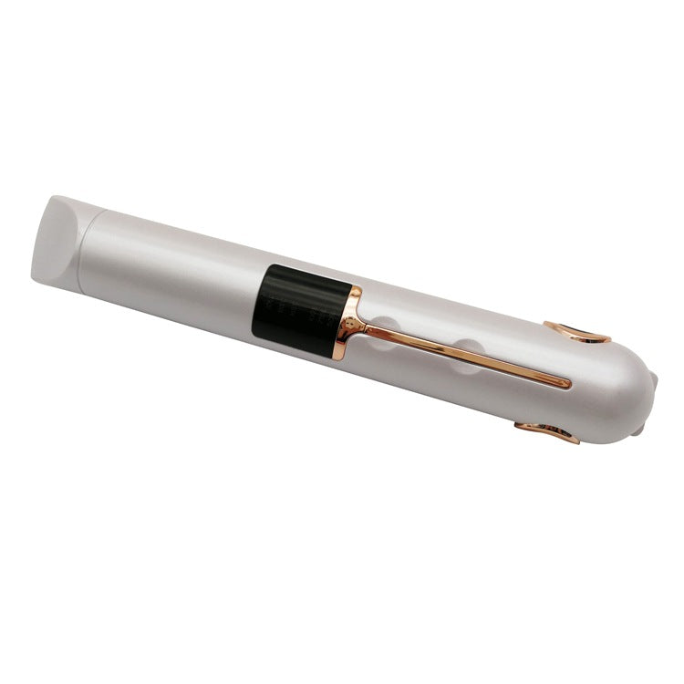 Ceramic Portable Hair Straightening Iron USB Recharging Wireless (Black & White)