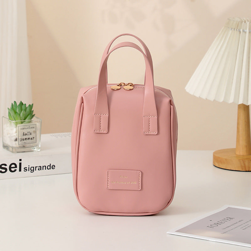 Shell-Shaped Top-Handle Cosmetic Bag (Multiple Colors)
