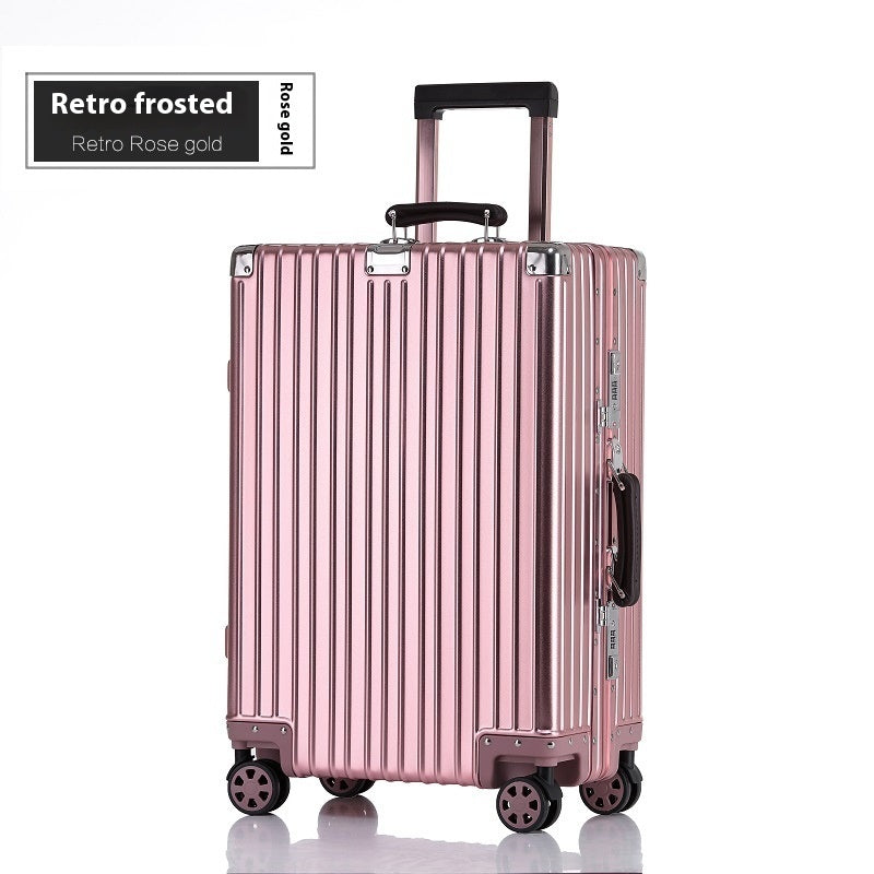 Aluminum Magnesium Luggage Password Trolley Case (Multiple Colors)