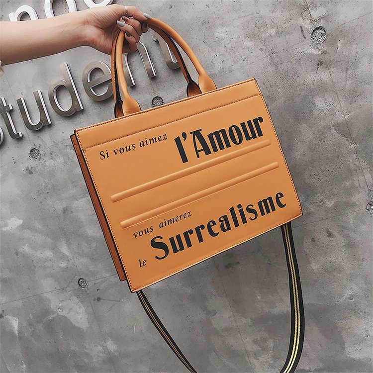 Chic Women's Cross-body Tote w/French Expressions (Multiple Colors)
