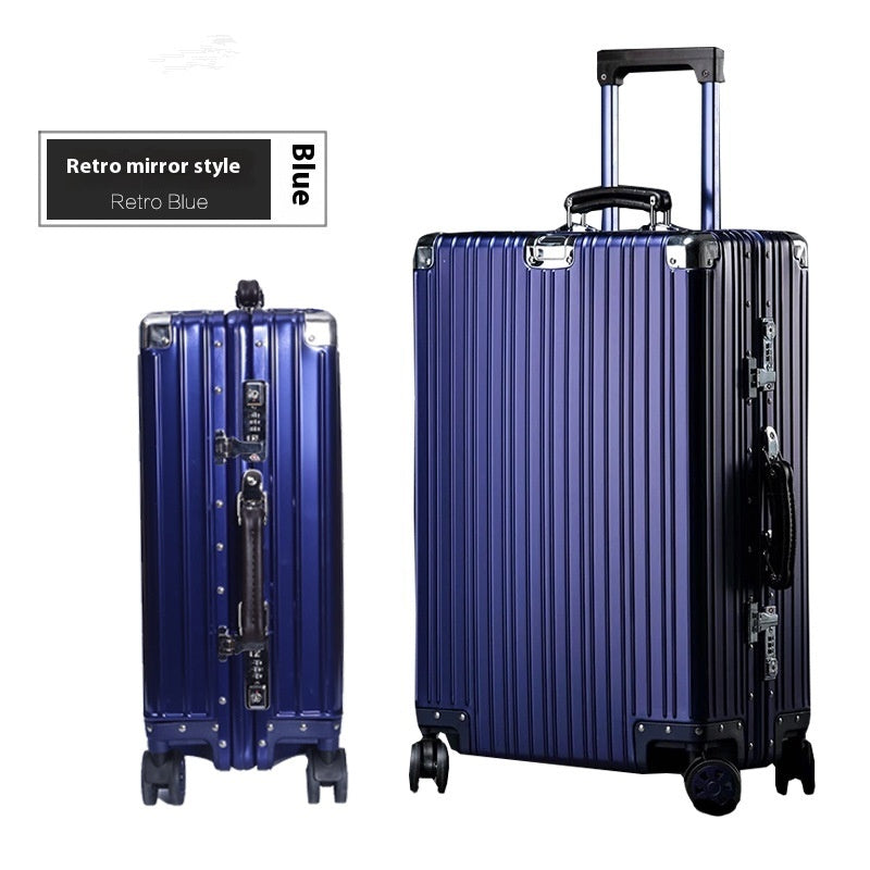 Aluminum Magnesium Luggage Password Trolley Case (Multiple Colors)
