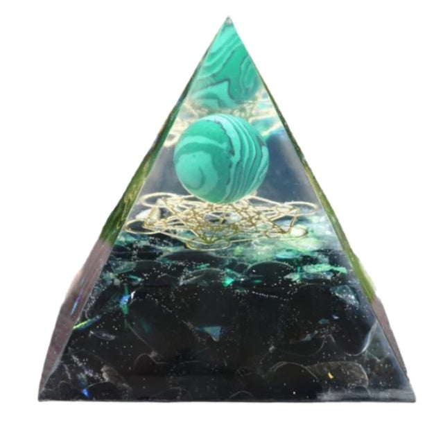 Pyramid Natural Crystal Gravitational Energy Tower. Attract Positive Energy and Combat Negative Energy Heal Abundance Creativity Protection