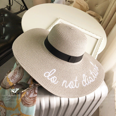 "Do Not Disturb" Woman's Beach Hat (Multiple Colors)