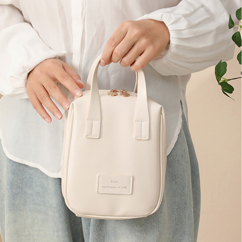 Shell-Shaped Top-Handle Cosmetic Bag (Multiple Colors)