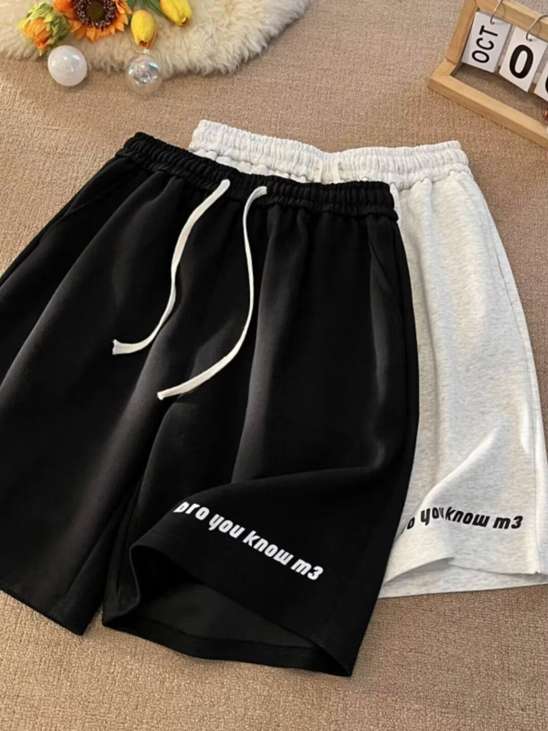Mens "Bro You Know M3" Drawstring Sweat Shorts (Multiple Colors)