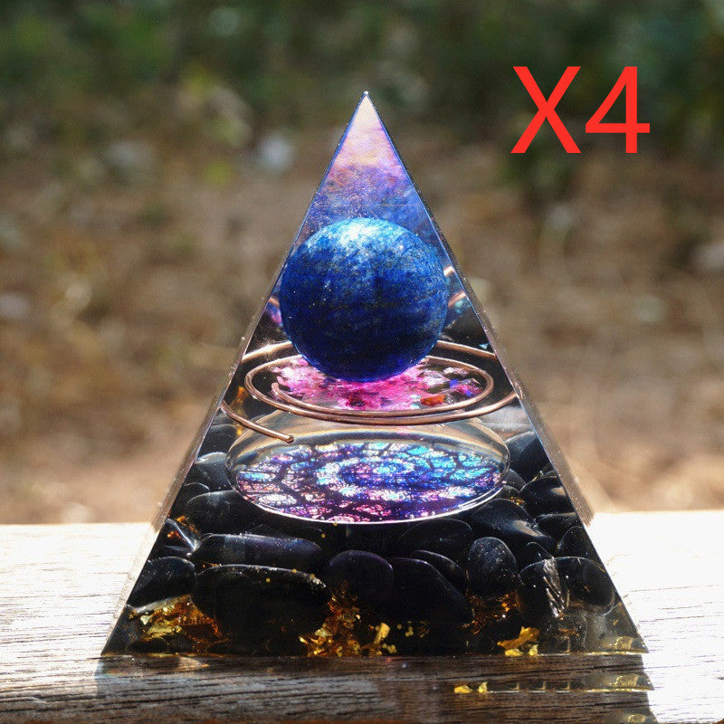 Pyramid Natural Crystal Gravitational Energy Tower. Attract Positive Energy and Combat Negative Energy Heal Abundance Creativity Protection