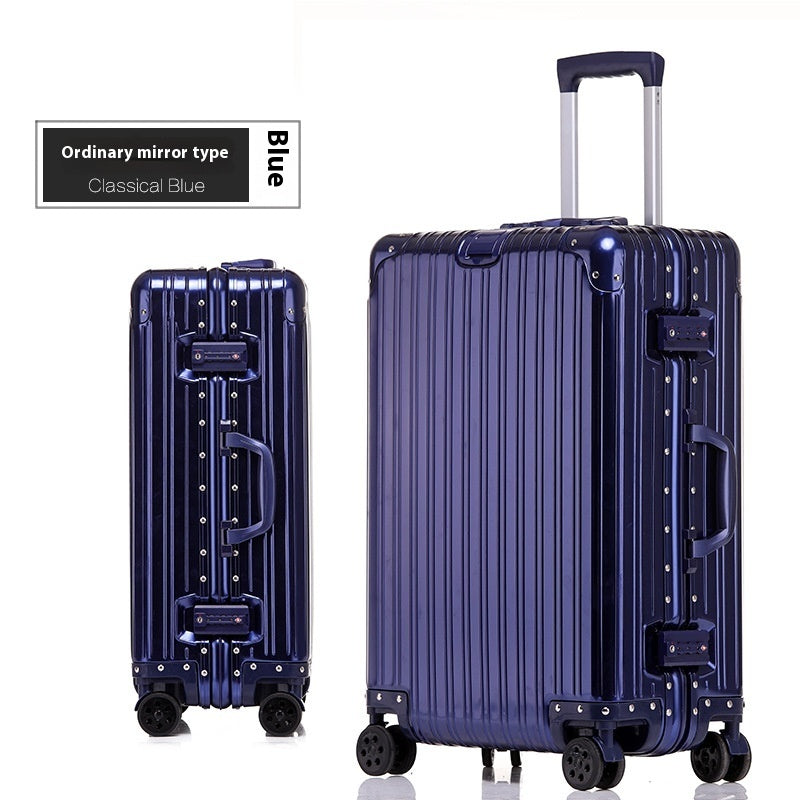 Aluminum Magnesium Luggage Password Trolley Case (Multiple Colors)