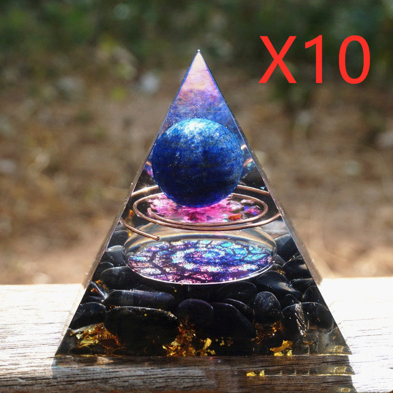 Pyramid Natural Crystal Gravitational Energy Tower. Attract Positive Energy and Combat Negative Energy Heal Abundance Creativity Protection
