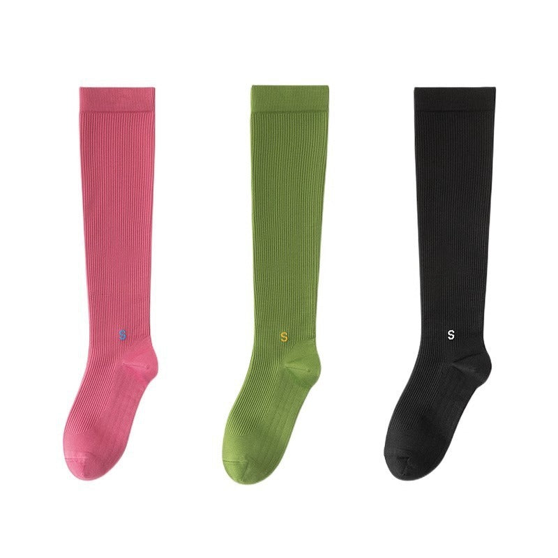 Compression Stockings Exercise Compression Calf Fitness Long Tube Yoga Socks (Multiple Colors)