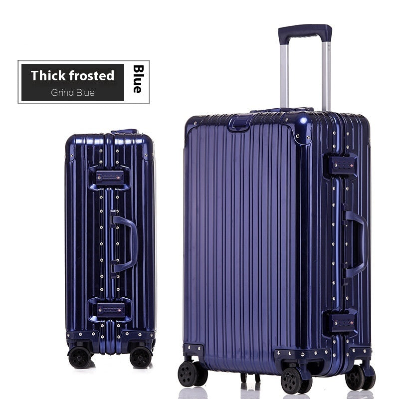 Aluminum Magnesium Luggage Password Trolley Case (Multiple Colors)