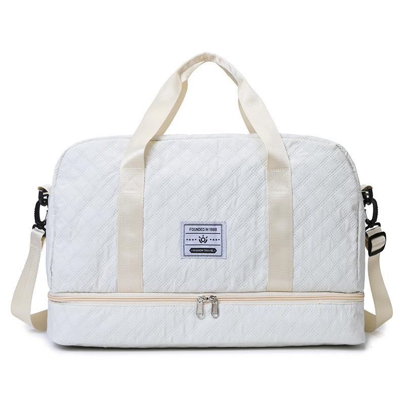 Multi-Functional Crossbody Gym Bag - Dry-Wet Separation, Large Capacity For Travel, Workout & Business Trips - Waterproof Sports Duffle Bag