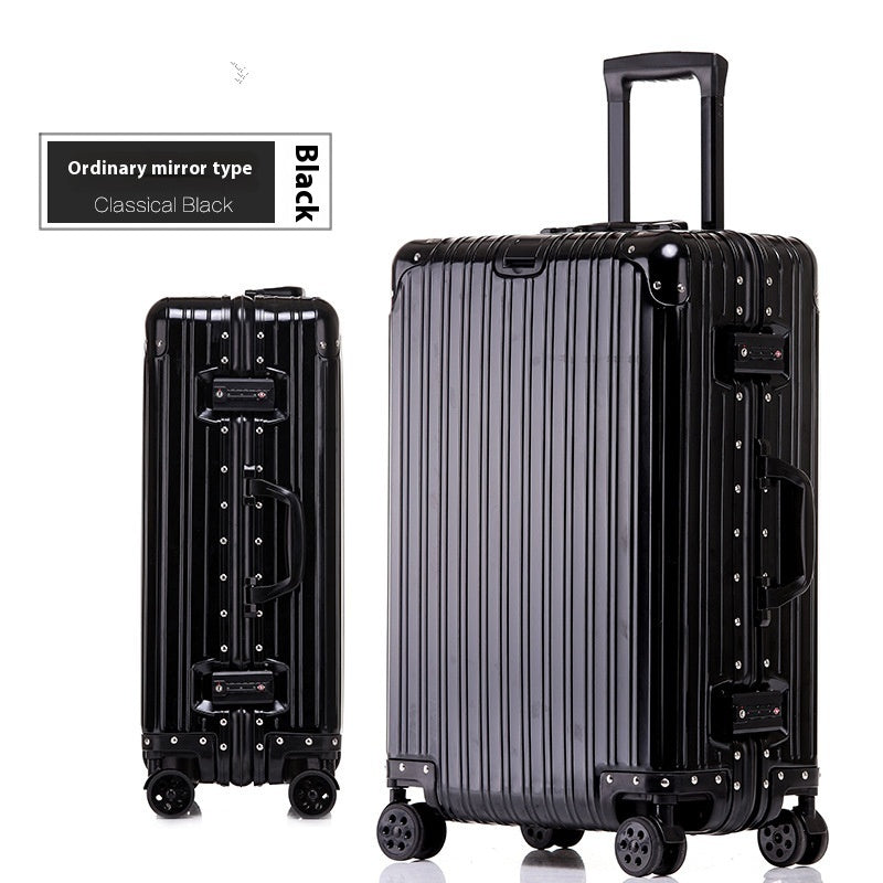 Aluminum Magnesium Luggage Password Trolley Case (Multiple Colors)