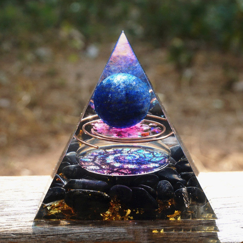Pyramid Natural Crystal Gravitational Energy Tower. Attract Positive Energy and Combat Negative Energy Heal Abundance Creativity Protection