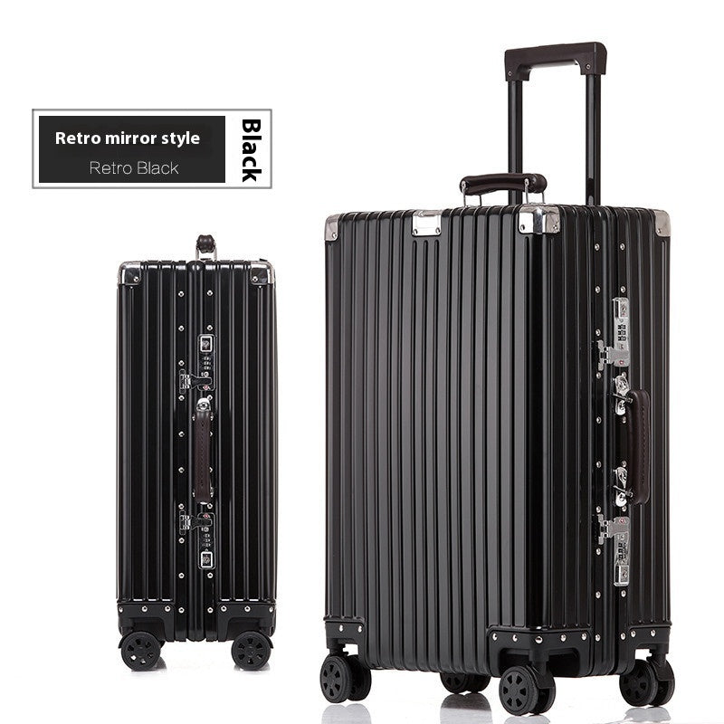 Aluminum Magnesium Luggage Password Trolley Case (Multiple Colors)