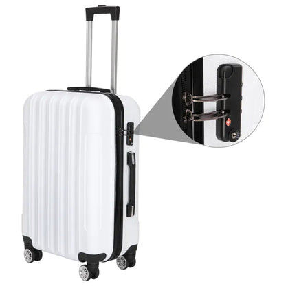 The Cloud Collection: 3-Piece Hardshell Suitcase Set (White)