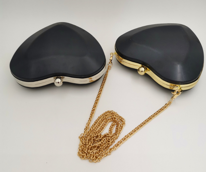 My Heart Purse Clutch w/Chain Strap (Multiple Colors)
