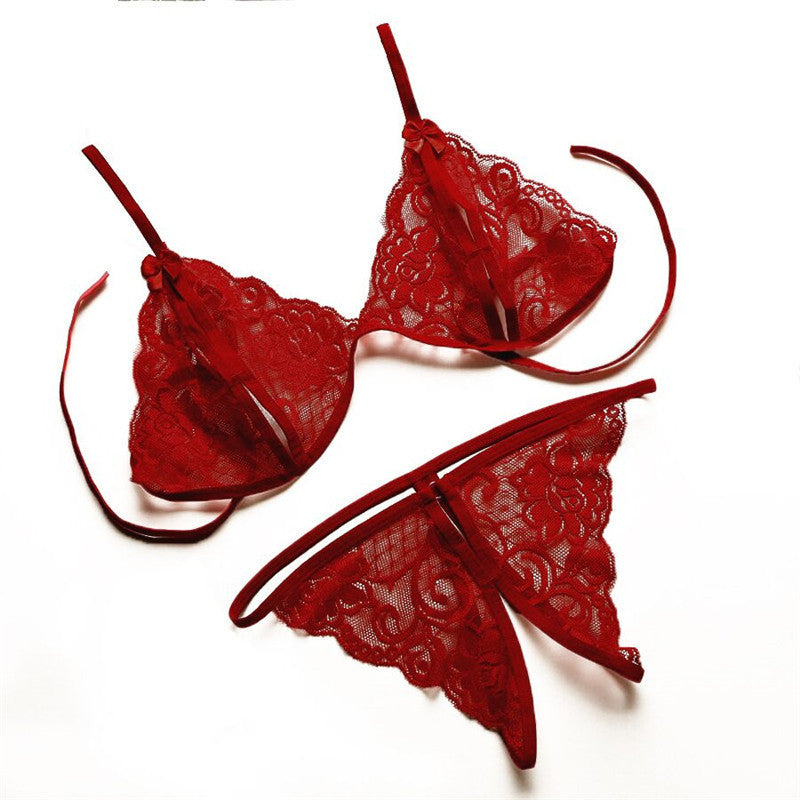 Three-Point Lace Lingerie (Multiple Colors)
