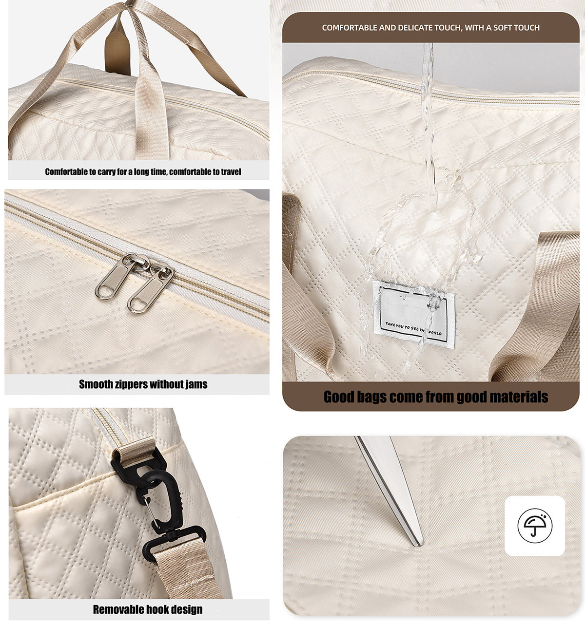 Multi-Functional Crossbody Gym Bag - Dry-Wet Separation, Large Capacity For Travel, Workout & Business Trips - Waterproof Sports Duffle Bag