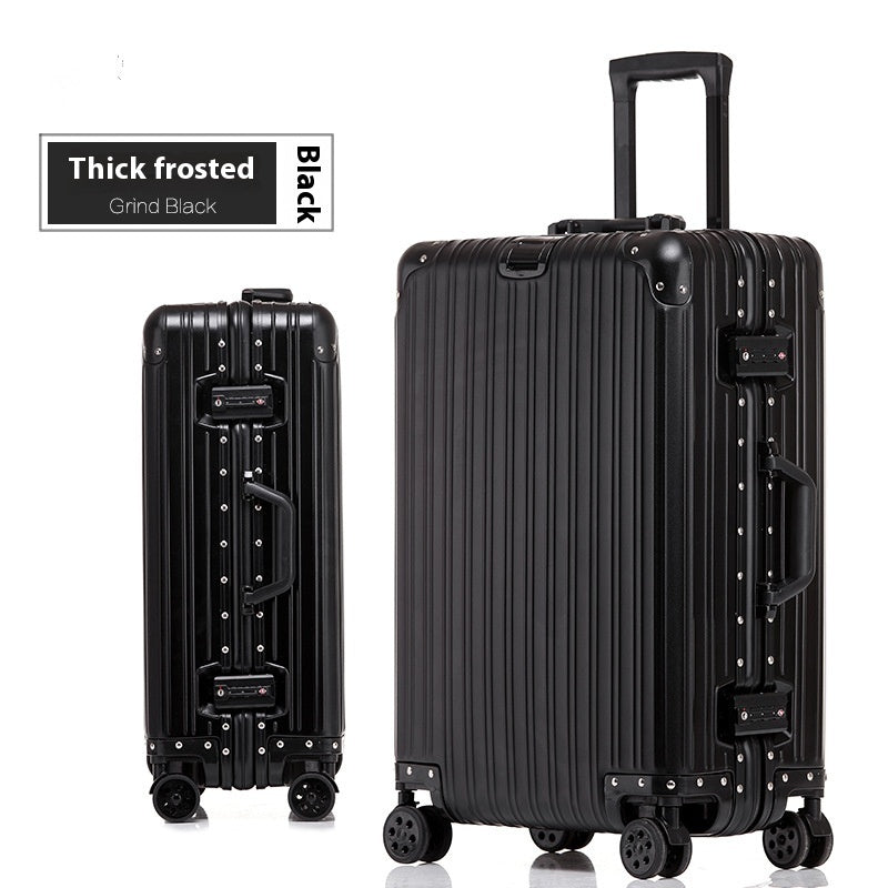 Aluminum Magnesium Luggage Password Trolley Case (Multiple Colors)
