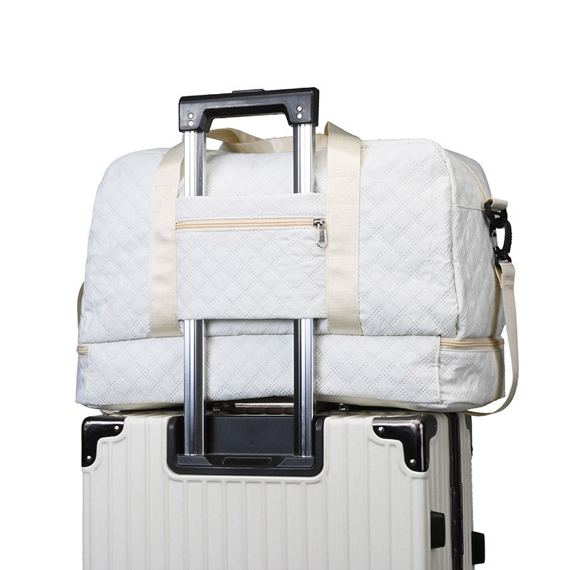 Multi-Functional Crossbody Gym Bag - Dry-Wet Separation, Large Capacity For Travel, Workout & Business Trips - Waterproof Sports Duffle Bag