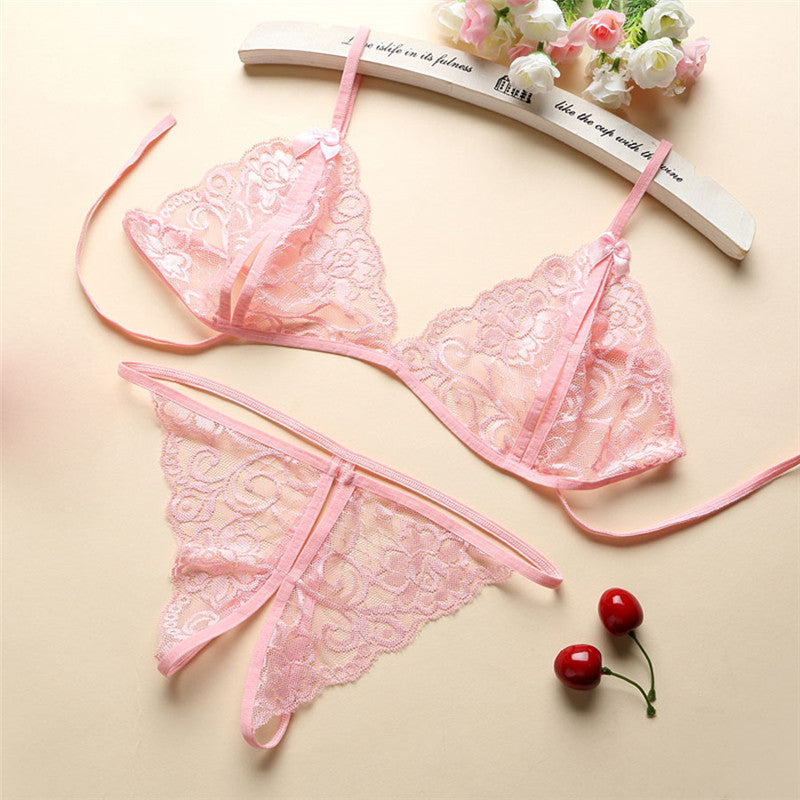 Three-Point Lace Lingerie (Multiple Colors)
