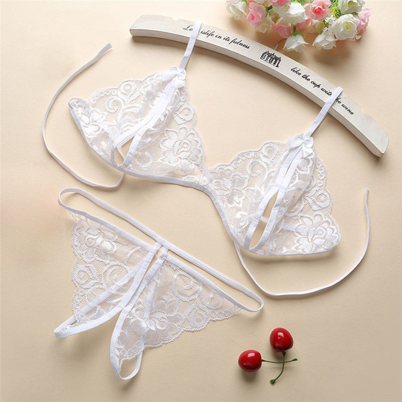 Three-Point Lace Lingerie (Multiple Colors)