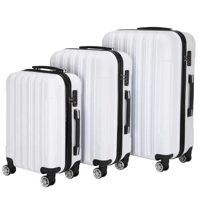 The Cloud Collection: 3-Piece Hardshell Suitcase Set (White)