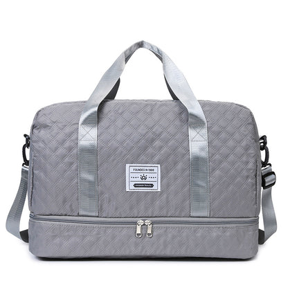 Multi-Functional Crossbody Gym Bag - Dry-Wet Separation, Large Capacity For Travel, Workout & Business Trips - Waterproof Sports Duffle Bag