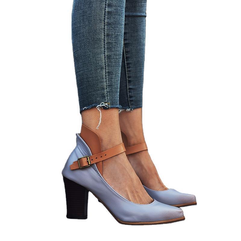 Chunky Heel High Heel Women's Modern Mary Jane Shoes