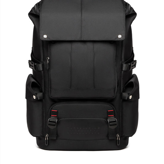 Outdoor Mountaineering Leisure Business Trip Luggage Backpack (Black)