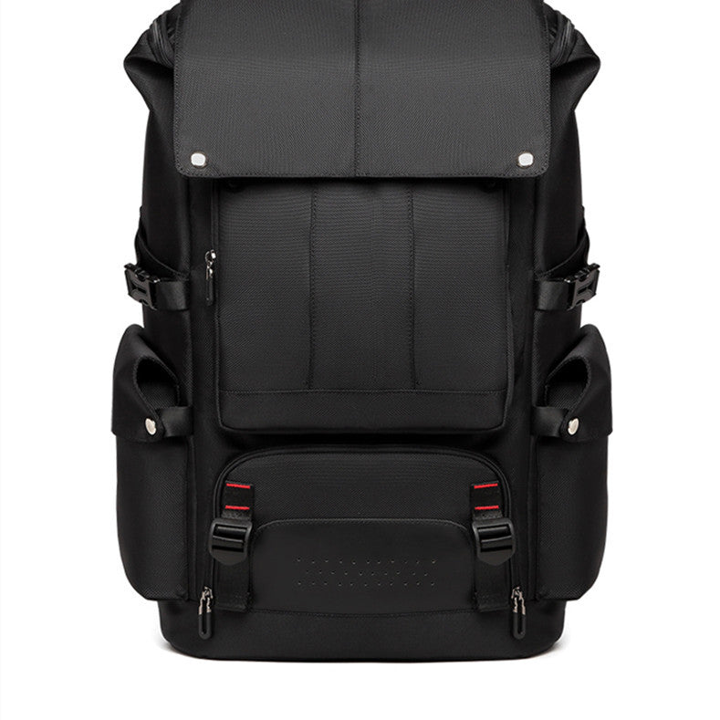 Outdoor Mountaineering Leisure Business Trip Luggage Backpack (Black)