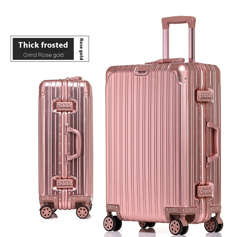 Aluminum Magnesium Luggage Password Trolley Case (Multiple Colors)