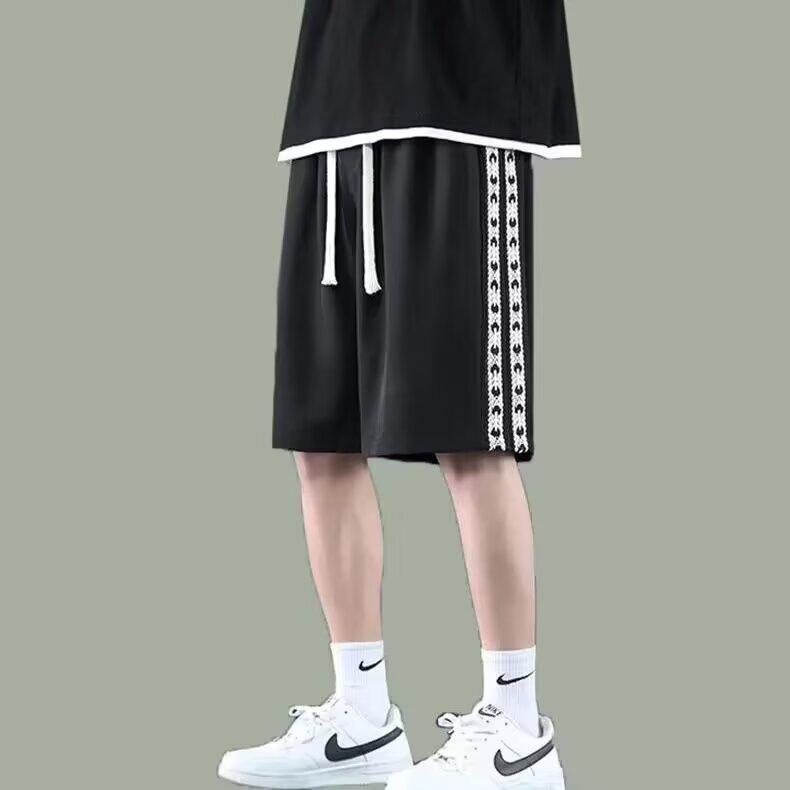 Men's Casual  Baggy Trim Track Shorts (Multiple Colors)