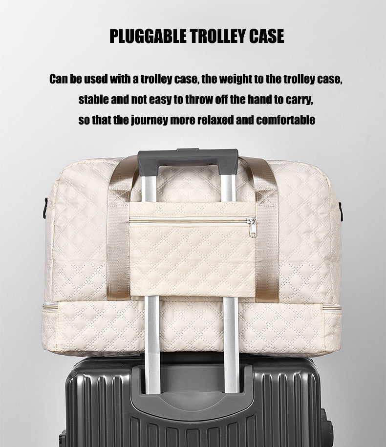 Multi-Functional Crossbody Gym Bag - Dry-Wet Separation, Large Capacity For Travel, Workout & Business Trips - Waterproof Sports Duffle Bag