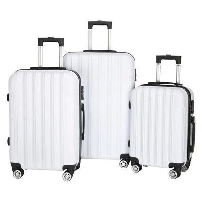 The Cloud Collection: 3-Piece Hardshell Suitcase Set (White)
