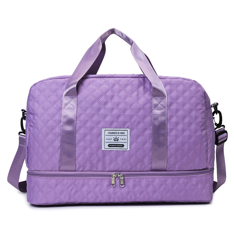 Multi-Functional Crossbody Gym Bag - Dry-Wet Separation, Large Capacity For Travel, Workout & Business Trips - Waterproof Sports Duffle Bag
