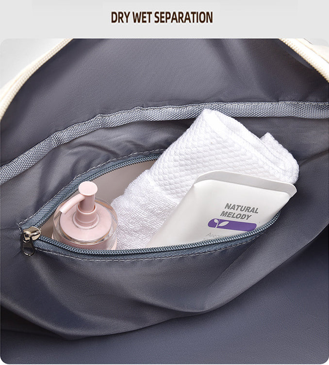 Multi-Functional Crossbody Gym Bag - Dry-Wet Separation, Large Capacity For Travel, Workout & Business Trips - Waterproof Sports Duffle Bag