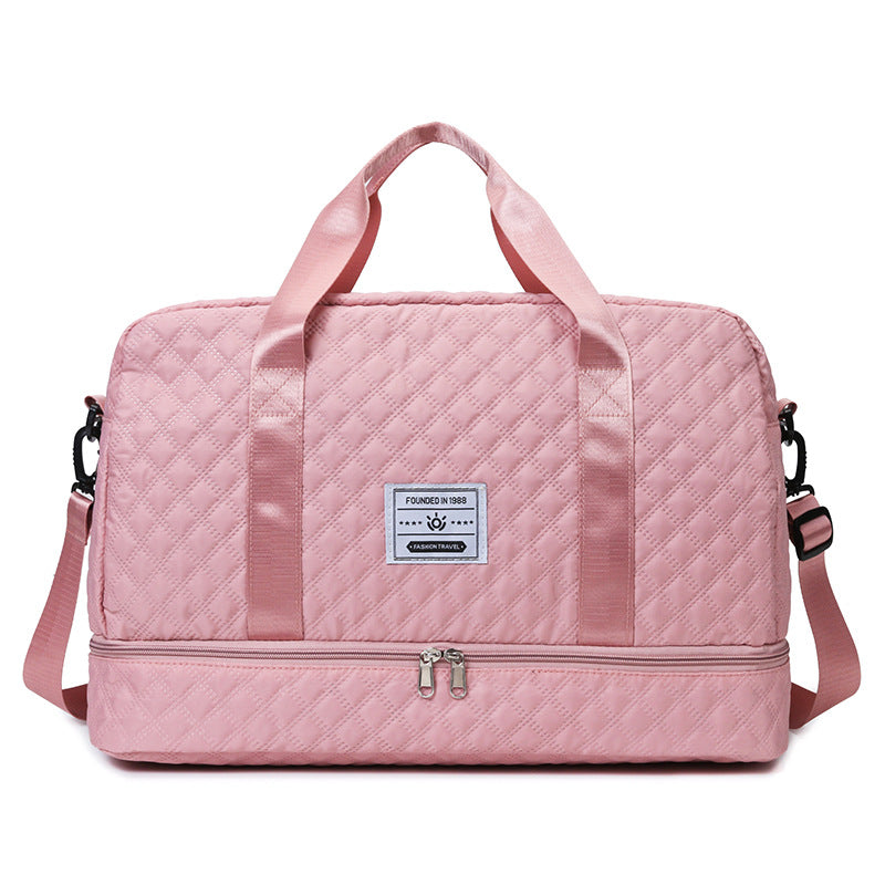 Multi-Functional Crossbody Gym Bag - Dry-Wet Separation, Large Capacity For Travel, Workout & Business Trips - Waterproof Sports Duffle Bag