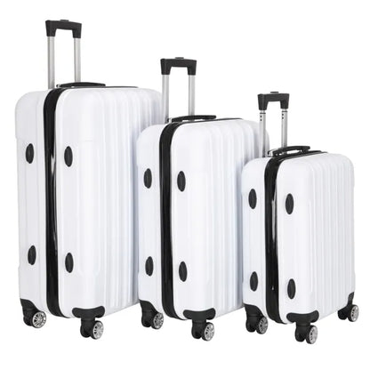 The Cloud Collection: 3-Piece Hardshell Suitcase Set (White)