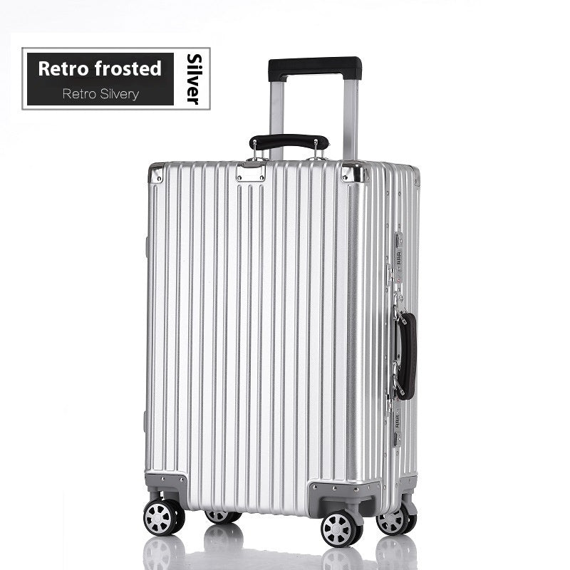 Aluminum Magnesium Luggage Password Trolley Case (Multiple Colors)