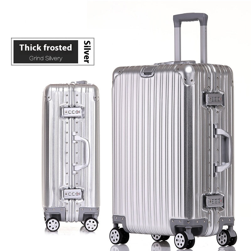 Aluminum Magnesium Luggage Password Trolley Case (Multiple Colors)