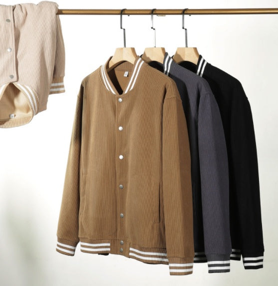 Mens Corduroy Baseball Jacket (Multiple Colors)