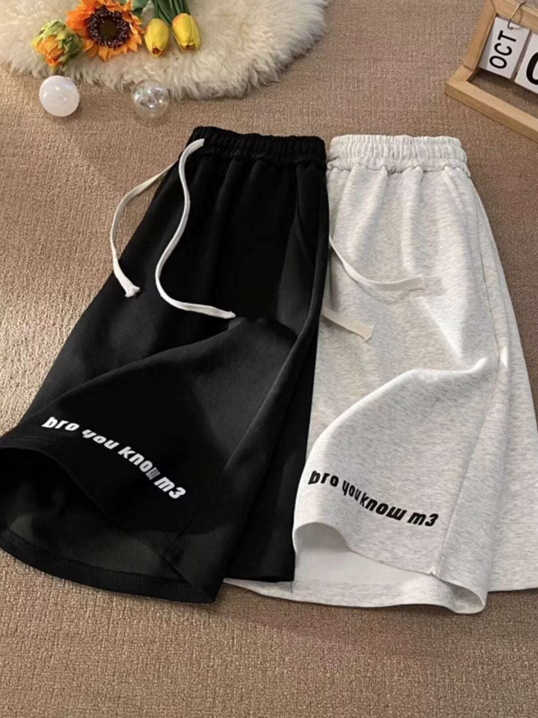 Mens "Bro You Know M3" Drawstring Sweat Shorts (Multiple Colors)