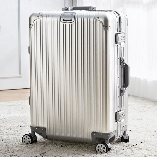 Aluminum Magnesium Luggage Password Trolley Case (Multiple Colors)