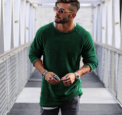 Men's Long Knit Sweater (Multiple Colors)