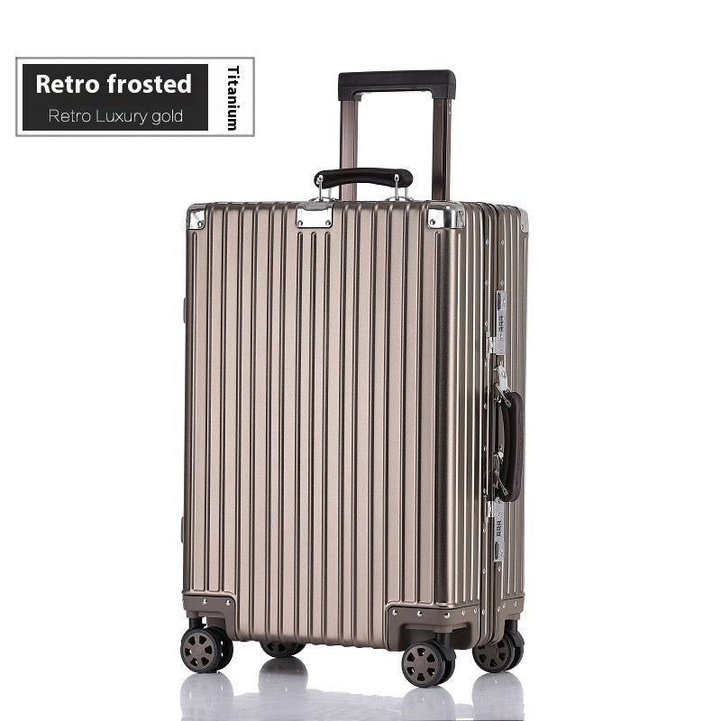 Aluminum Magnesium Luggage Password Trolley Case (Multiple Colors)