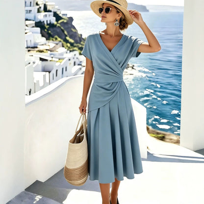 V-neck Skirt Women's Two-piece Set