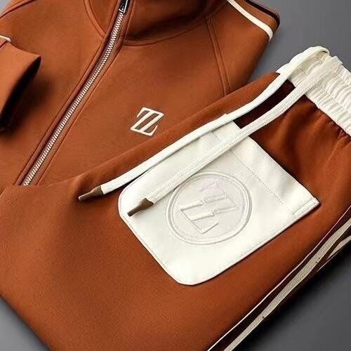 Mens Stylish Stand Collar Casual Sports Suit Men's Sportswear Set (Multiple Colors)