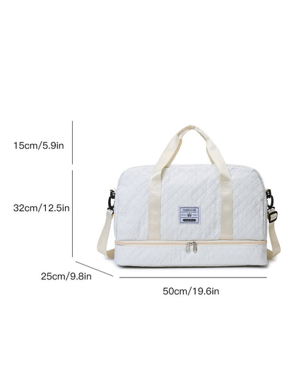 Multi-Functional Crossbody Gym Bag - Dry-Wet Separation, Large Capacity For Travel, Workout & Business Trips - Waterproof Sports Duffle Bag