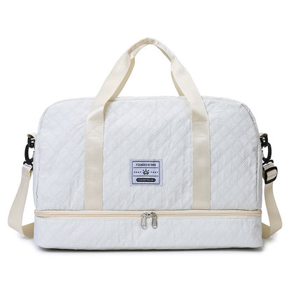 Multi-Functional Crossbody Gym Bag - Dry-Wet Separation, Large Capacity For Travel, Workout & Business Trips - Waterproof Sports Duffle Bag